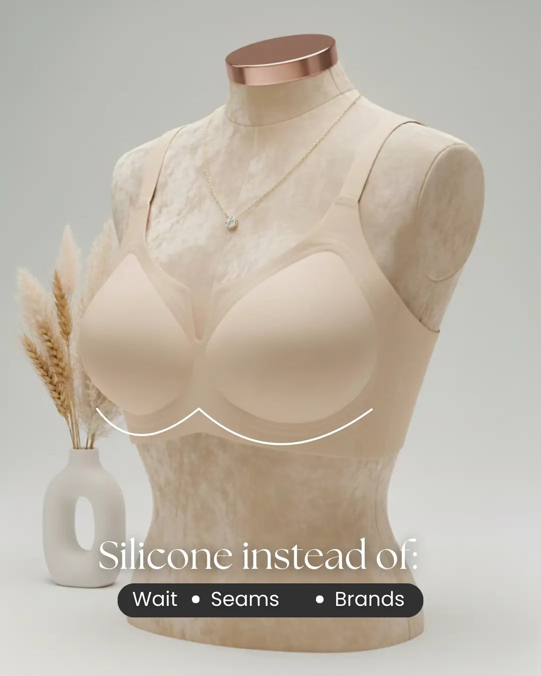 Glamour Thin‑Strap Bra — Velvety Soft Feel