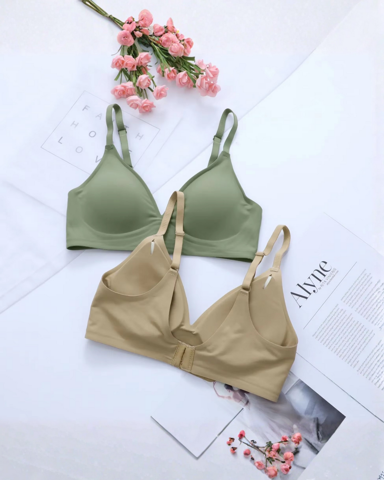 Premium Comfort Bra — Thin Straps & Soft Support — Cygnuss