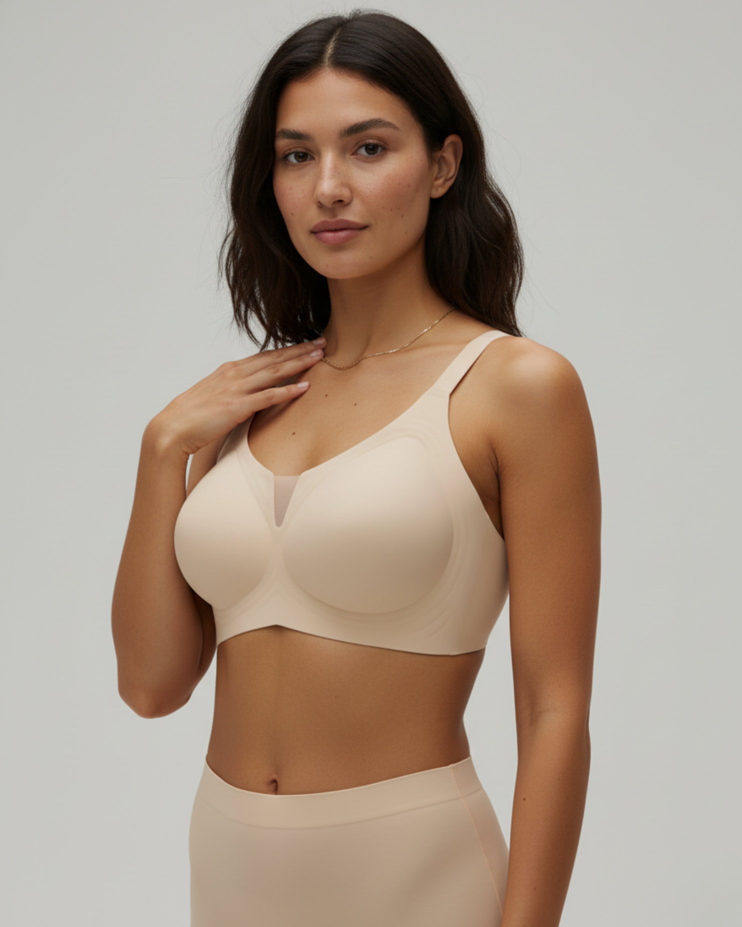 Glamour Thin‑Strap Bra — Velvety Soft Feel — Cygnuss