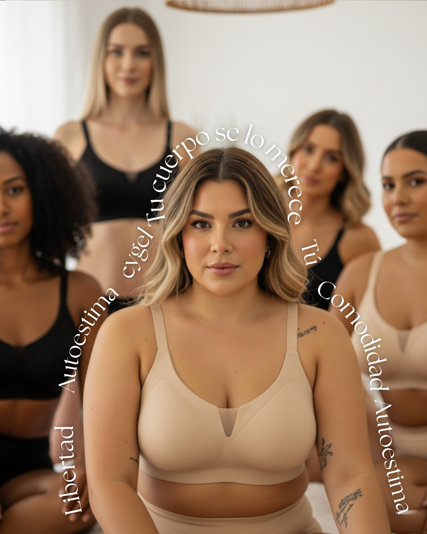 Glamour Thin‑Strap Bra — Velvety Soft Feel — Cygnuss