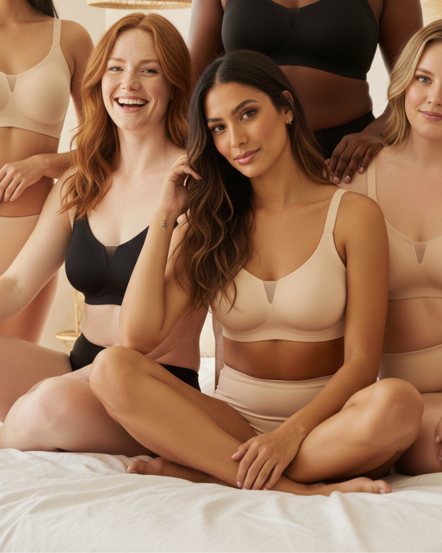 Glamour Thin‑Strap Bra — Velvety Soft Feel — Cygnuss