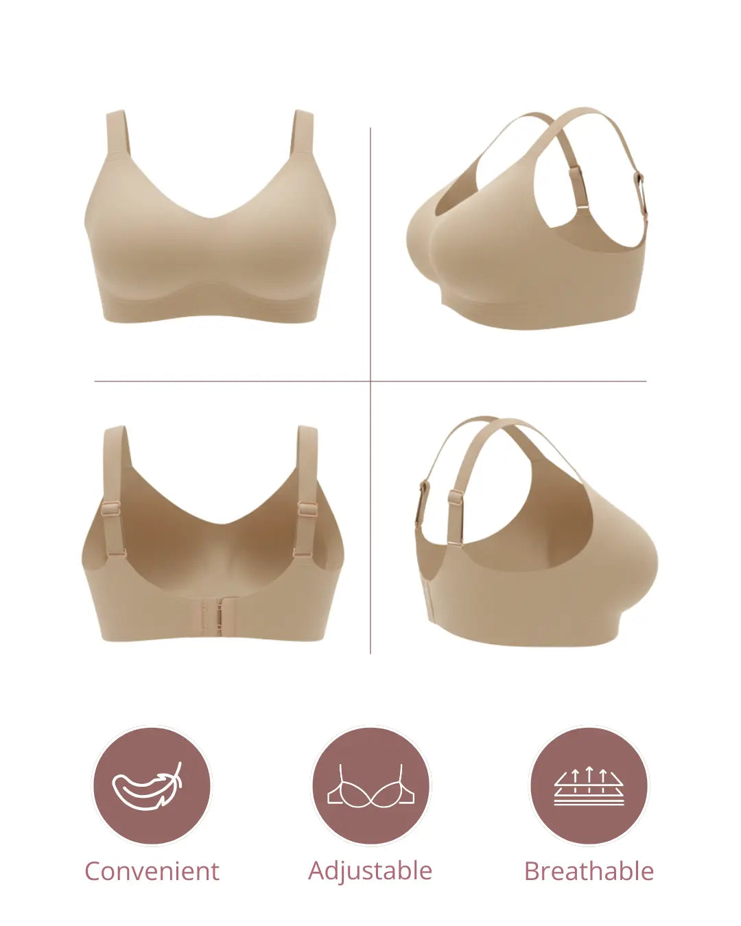 Premium Reinforced Bra — High Support & Comfort