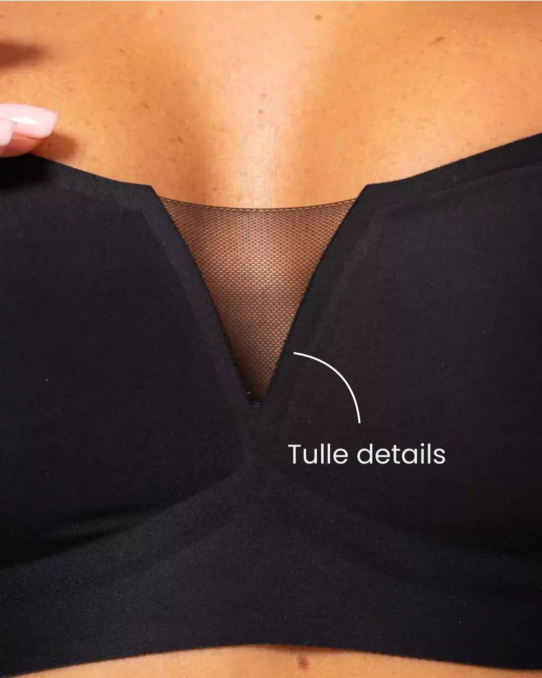 Glamour Thin‑Strap Bra — Velvety Soft Feel