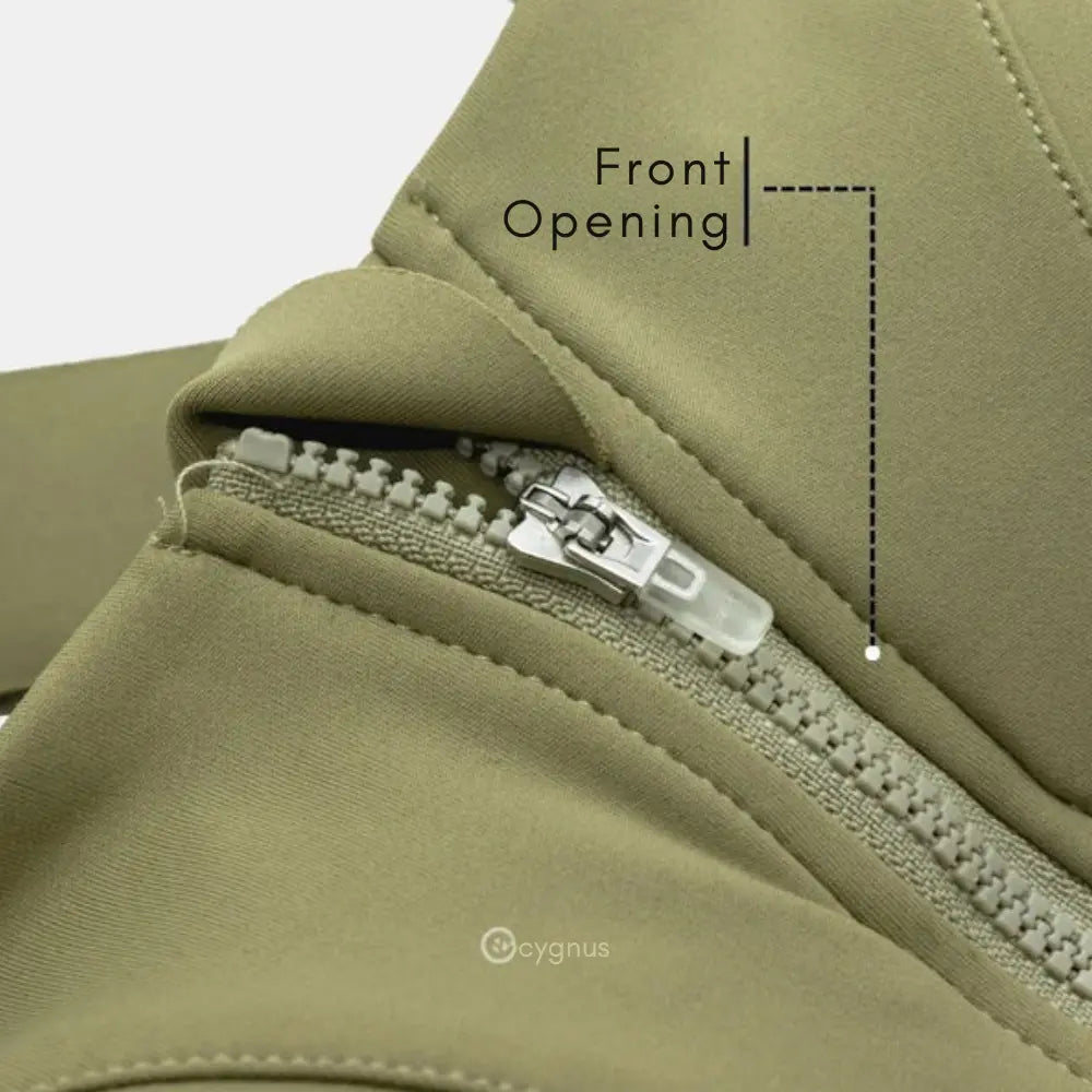 Active Top — Zip Front & Velcro Adjustments