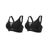 Charmy wirefree support bra - 2-pack: Beige