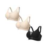 Charmy wirefree support bra - 2-pack: Black