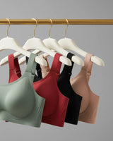 Cygnuss premium full-coverage wire-free comfort bra - Red