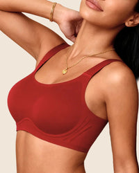Premium full-coverage comfort bra (plus size) - wire-free support